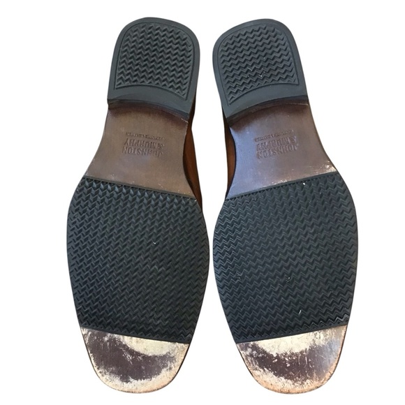 Johnston & Murphy Brown Sheepskin Leather Loafers Made In Brazil - Picture 11 of 11